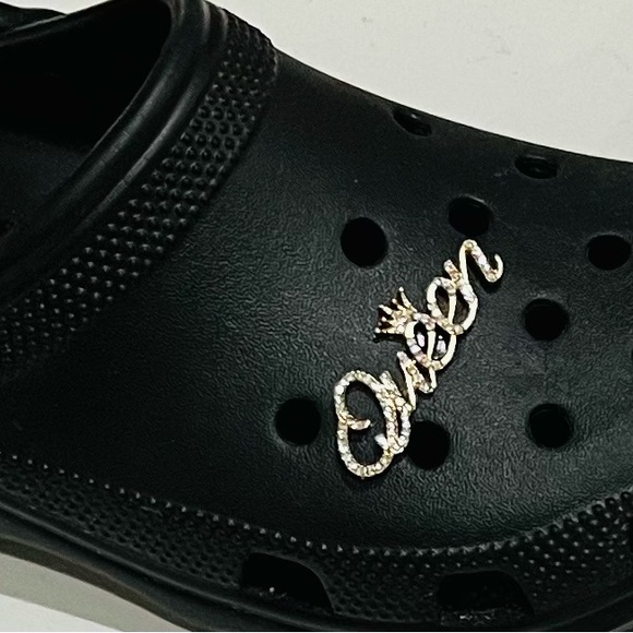 0 Bling Croc Charms, Luxury Rhinestones in Gold, Crystal Croc Charm. BarbieCore - Picture 5 of 10